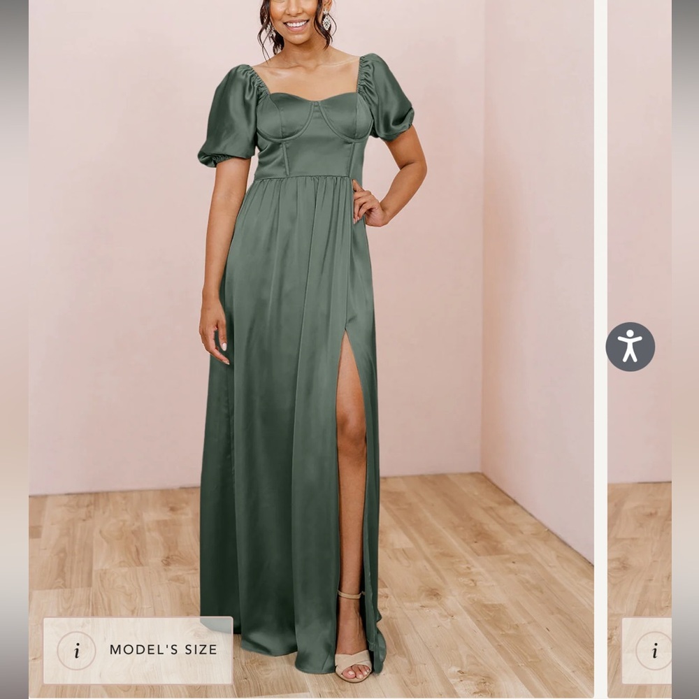 Revelry Isabella satin dress